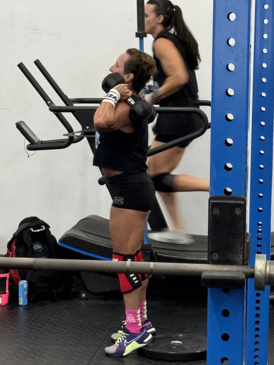 Shauna Lubrani indoor CrossFit bar work